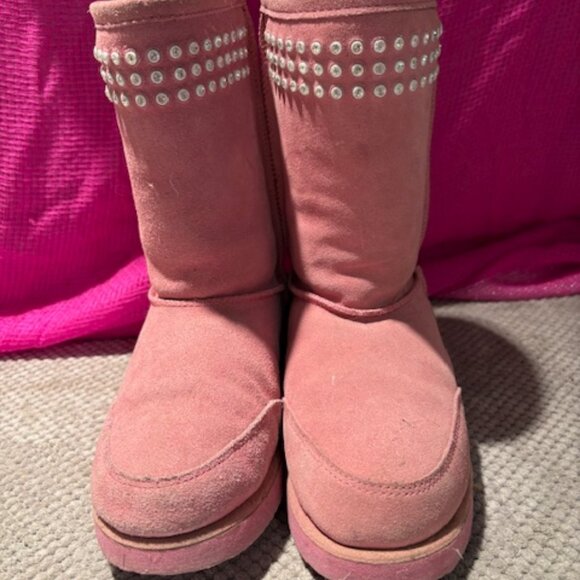 Pink boots with rhinestones - Picture 1 of 4